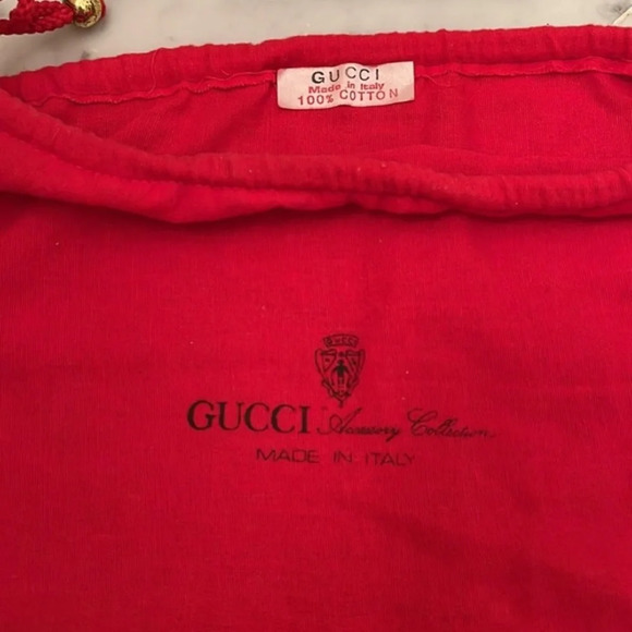 Gucci Authentic Vintage Red Dust Cover Bag - Picture 3 of 9